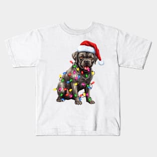 Christmas Cane Corso Kids T-Shirt